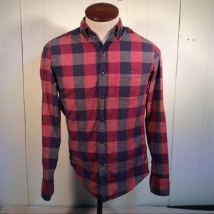 J. Crew slim checked casual men’s shirt size Small